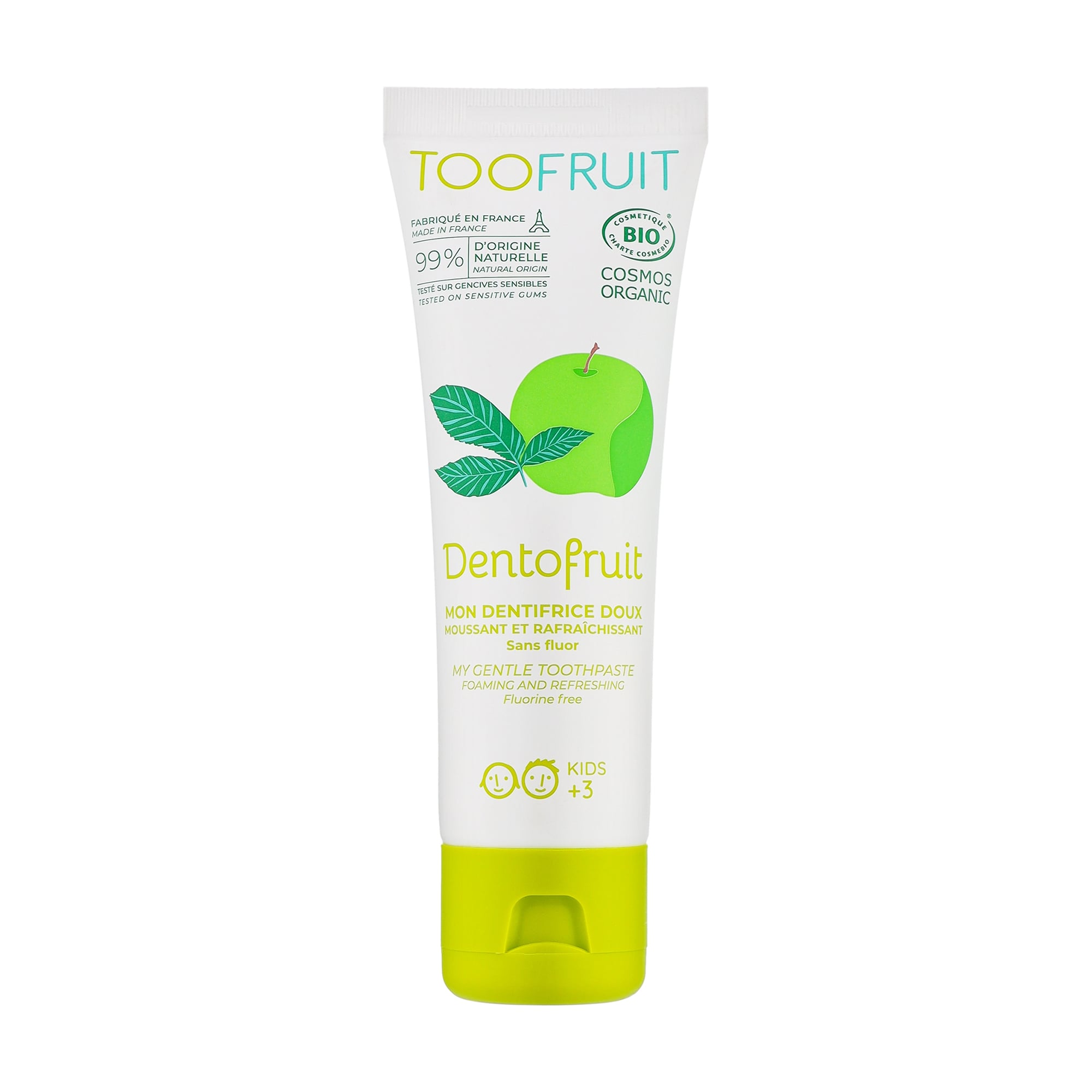 Дитяча зубна паста TOOFRUIT Dentofruit My Gentle Toothpaste Яблуко-М'ята, від 3 років, 60 мл