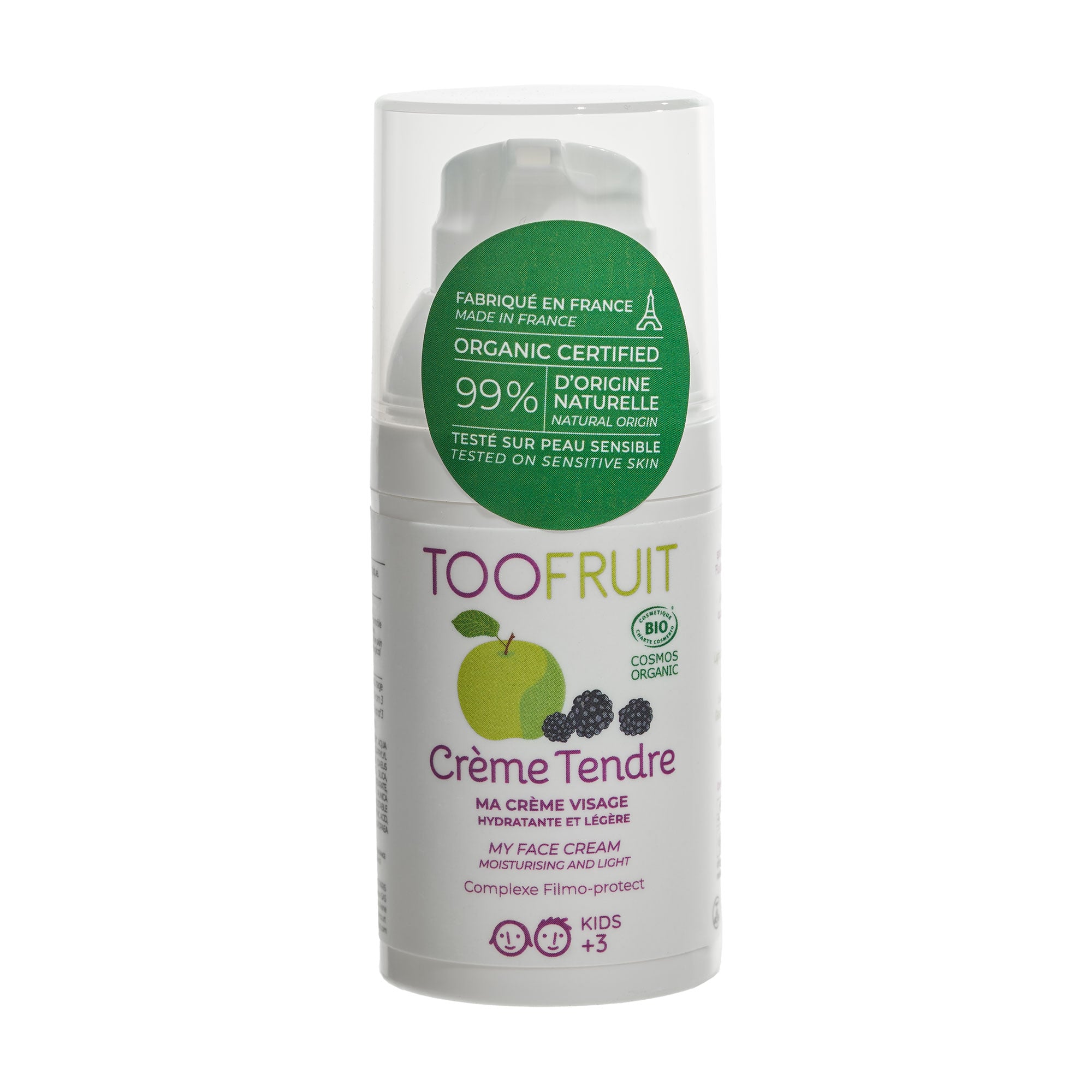 Дитячий крем для обличчя TOOFRUIT My Face Cream Moisturising And Light Ніжність, від 3 років, 30 мл